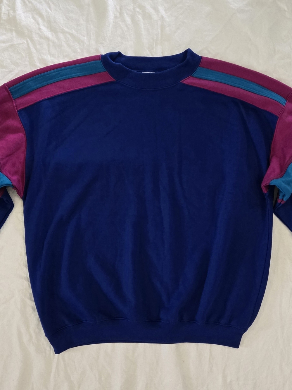 Vintage SteepleChase Men's Colorblock Crew Neck Pullover Sweatshirt M